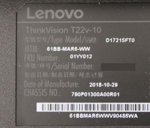 Lenovo ThinkVision T22v-10