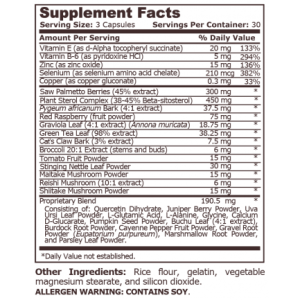 Pure Nutrition Prostate Support - 90 Capsules