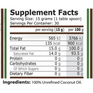 Pure Nutrition Coconut Oil 450 g