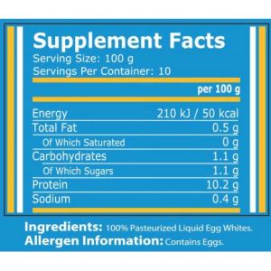 Pure Nutrition Пастьоризиран Течен Яйчен Белтък 1 Л - Liquid Eggwhites