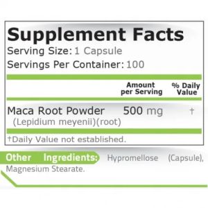 Pure Nutrition Maca 500 Мг - 100 Капсули