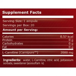 Pure Nutrition L-carnitine 2000 Мг - 25 Мл Ампула
