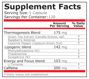 Pure Nutrition Black Fire 240 Капсули