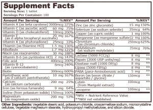 Pure Nutrition Daily Vitamins 100 Таблетки
