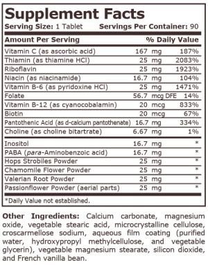 Pure Nutrition Stress B Complex With Vitamin C 90 Tablets