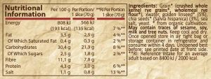 Pure Nutrition Био Хляб Със Златно Ленено Семе И Чиа 350 г