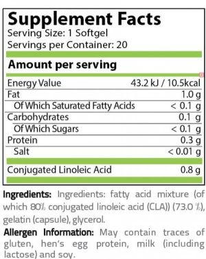 Pure Nutrition CLA Blister 800 mg 20 Дражета