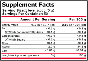 Pure Nutrition Aakg Powder 250 g