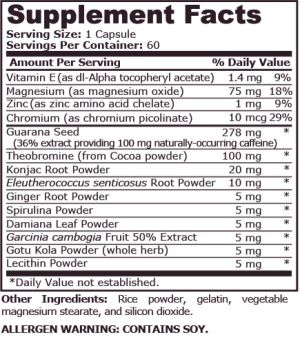 Pure Nutrition Lipo Trim 60 Capsules