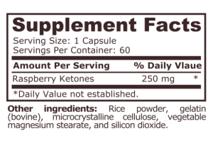 Pure Nutrition Raspberry Ketones 60 Capsules