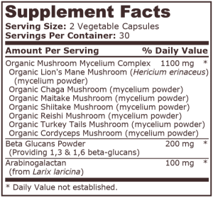 Pure Nutrition Mushroom Complex 60 Capsules
