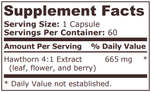 Pure Nutrition Hawthorn Extract 60 Capsules