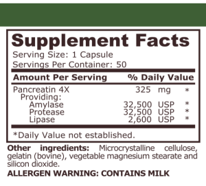 Pure Nutrition Digestive Enzymes 50 Capsules