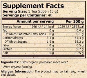 Pure Nutrition Organic Maca 200 g