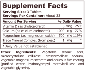 Pure Nutrition Super CAL MAG 100 Tablets