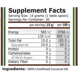 Pure Nutrition Coconut Oil 450 g