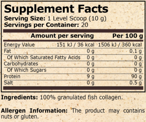 Pure Nutrition Marine Collagen Unflavored 200 г