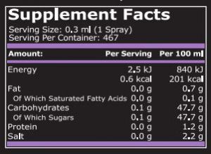 Pure Nutrition Spray Sauce 140 ml