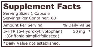 Pure Nutrition 5 HTP 50 мг 60 Capsules