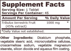 Pure Nutrition Tribulus Terrestris 1000 мг 45 Таблетки