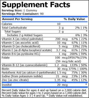 Pure Nutrition Kids Vitamins Cherry, Strawberry AND Orange 90 Gummies