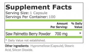Pure Nutrition SAW Palmetto 700 мг 100 Capsules