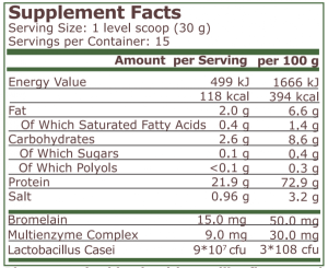 Pure Nutrition Plant Protein Natural Vanilla 450 г