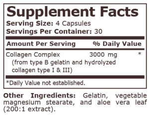 Pure Nutrition Collagen Peptides 750 мг 120 Capsules