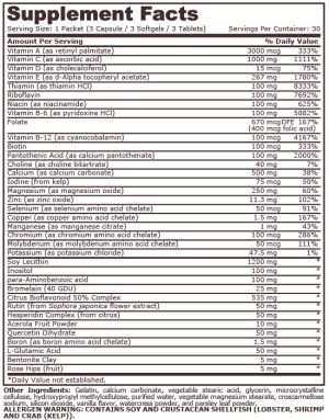 Pure Nutrition Super Vitamin Pack 30 Packets