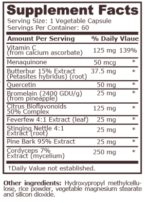 Pure Nutrition Respiratory Support 60 Capsules