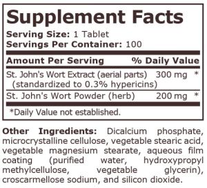 Pure Nutrition ST. John's Worth 500 мг 100 Tablets