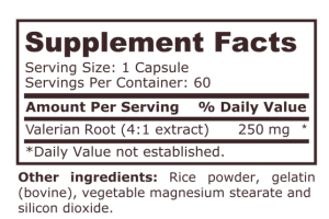 Pure Nutrition Valerian Root 60 Capsules