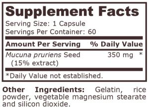 Pure Nutrition Mucuna Pruriens 350 мг 60 Capsules