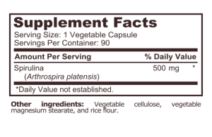 Pure Nutrition Spirulina 90 Capsules