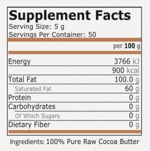 Pure Nutrition Cocoa Butter 250 g