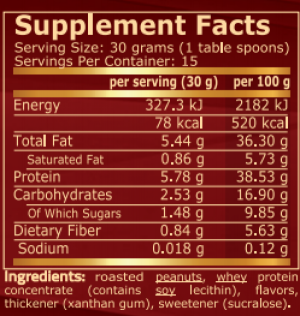 Pure Nutrition Peanut Butter With Whey Protein 450 г