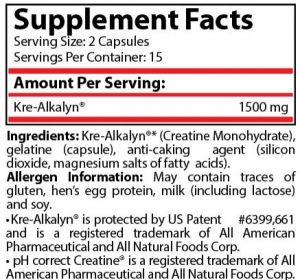 Pure Nutrition Krealkalyn Blister 30 Capsules Х 750 мг