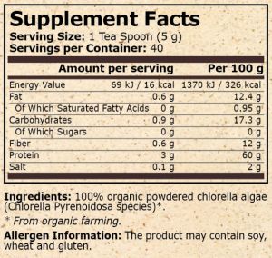 Pure Nutrition Organic Chlorella 200 g
