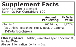 Pure Nutrition Vitamin E 400 IU 2 Бр По 100 Дражета