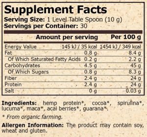 Pure Nutrition Organic Sport MIX 300 г