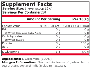 Pure Nutrition 100% Pure Glutamine 250 г