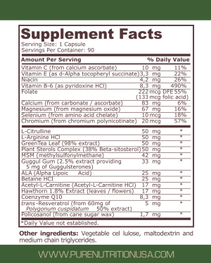 Pure Nutrition Heart Support 90 Capsules