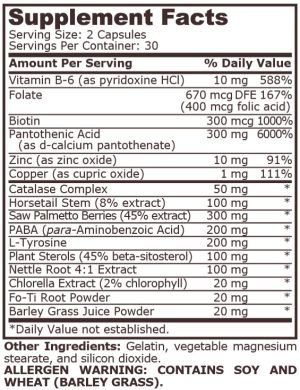 Pure Nutrition Gray Hair Formula 60 Capsules
