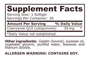 Pure Nutrition Coq10 30 мг 30 Softgels