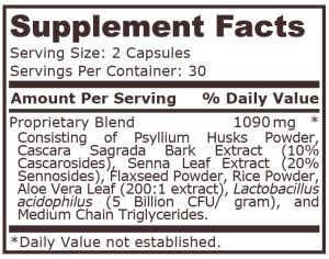 Pure Nutrition Herbal Laxative 60 Capsules