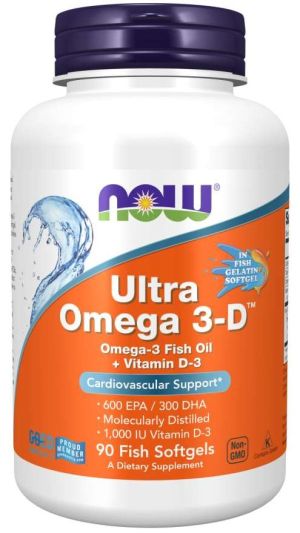 Now Foods NOW Ultra Omega 3 D 90 Дражета