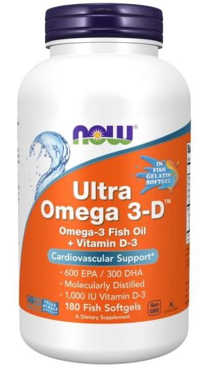 Now Foods NOW Ultra Omega 3 D 180 Дражета