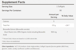 Now Foods NOW Boswellia Extract 500 мг 90 Softgels