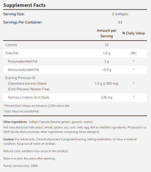 Now Foods Now Evening Primrose Oil 500 мг 100 Гел Капсули