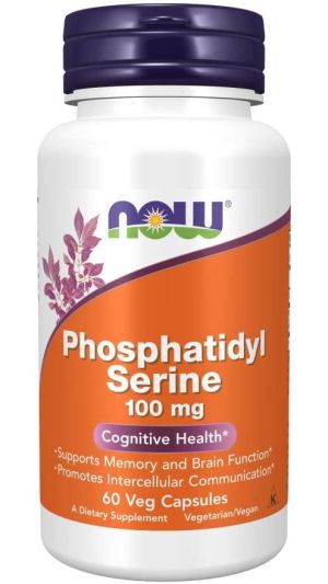Now Foods NOW Phosphatidyl Serine 100 мг (фосфатидил Серин) 60 Vcapsules